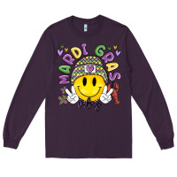 Plum mardi gras vibes Long Sleeve Tee - MaliasSmallBusiness