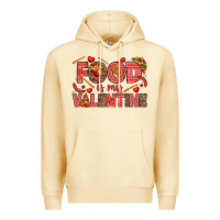 Pina Colada Food is my Valentine Premium Hoodie - HowdyJamesFarm