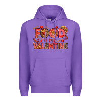 Purple Food is my Valentine Premium Hoodie - HowdyJamesFarm