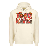 Sandshell Food is my Valentine Premium Hoodie - HowdyJamesFarm