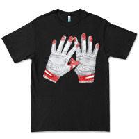 Black batting gloves Premium Tee - FaDigitalArtStudio