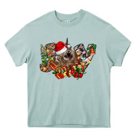Arona christmas joy highland cow Heavy Core Tee - CowhideDigitalArt