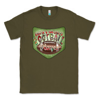 Army Green Christmas Pocket Classic Tee - CowhideDigitalArt