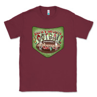 Burgundy Christmas Pocket Classic Tee - CowhideDigitalArt