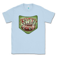 Dusty Blue Christmas Pocket Classic Tee - CowhideDigitalArt