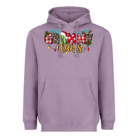 Lavender Grammy Claus Heavyweight Hoodie - texasbilliewilder
