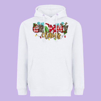 Grammy Claus Heavyweight Hoodie Designed By Texasbilliewilder