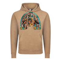 Vintage Coffee bucking bronco rodeo rainbow Vintage Hoodie - Artiststas