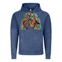 Bucking Bronco Rodeo Rainbow Vintage Hoodie | Teevron