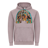 Vintage Zinc bucking bronco rodeo rainbow Vintage Hoodie - Artiststas