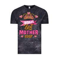 Cloud Black world's best mother ever Vintage Tee - Jasminsmagicworld