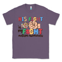 Lavender his fight is my fight autism awareness Classic Tee - MaliasSmallBusiness