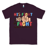 Plum his fight is my fight autism awareness Classic Tee - MaliasSmallBusiness