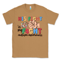 Toasted Coconut his fight is my fight autism awareness Classic Tee - MaliasSmallBusiness