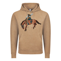 Vintage Coffee bucking bronco cowboy rodeo Vintage Hoodie - Artiststas