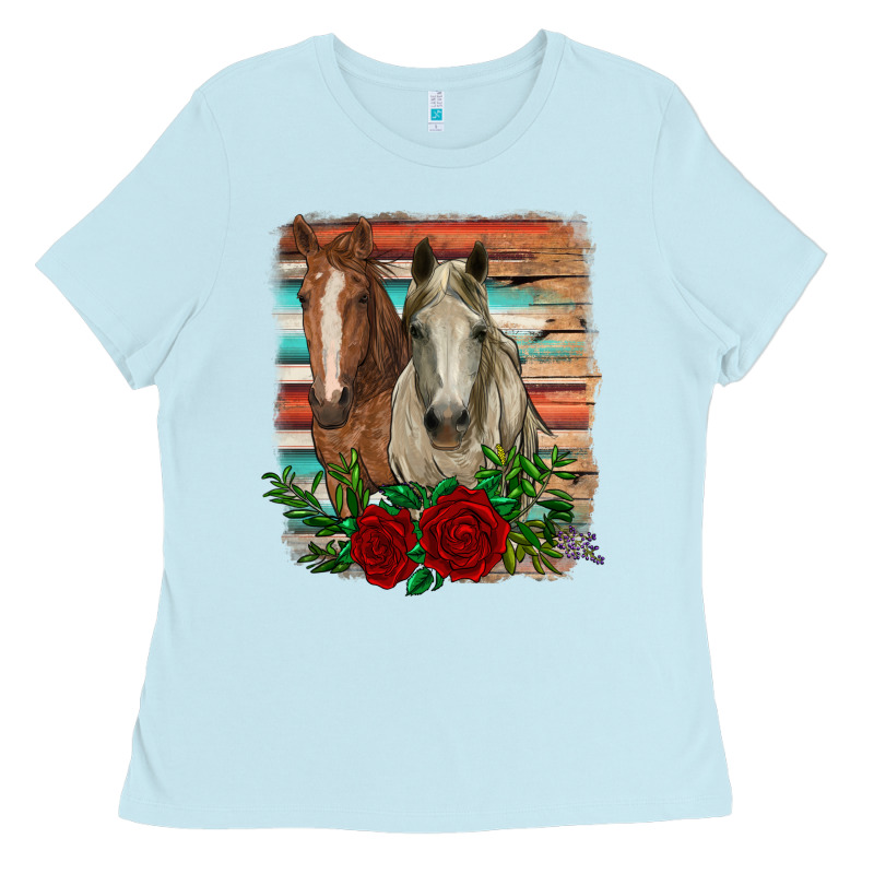 Horses With Roses Ladies Tee by RanaPortraitStore | Teevron