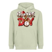 Matcha Game day Baseball Heavyweight Hoodie - NancyCooperArtShop