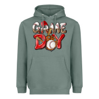 Sage Game day Baseball Heavyweight Hoodie - NancyCooperArtShop