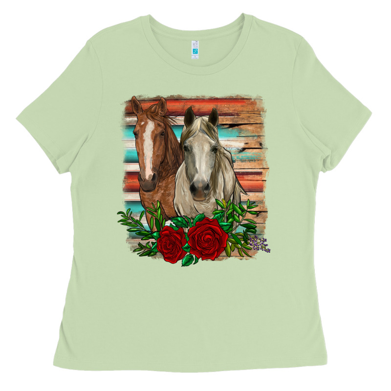 Horses With Roses Ladies Tee by RanaPortraitStore | Teevron