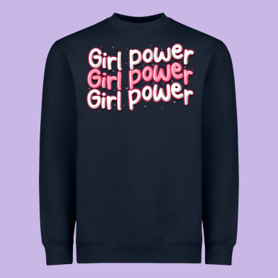 Girl Power Heavyweight Sweatshirt Designed By Maliassmallbusiness