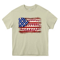 Mossy Baseball American flag Heavy Core Tee - Neo Western