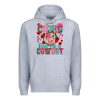 Heather Grey Cupid find me a cowboy Valentine's Day Premium Hoodie - HowdyJamesFarm