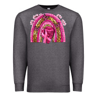 Charcoal Heather breast cancer rainbow Premium Sweatshirt - NancyCooperArtShop