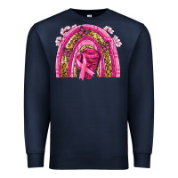 Navy breast cancer rainbow Premium Sweatshirt - NancyCooperArtShop