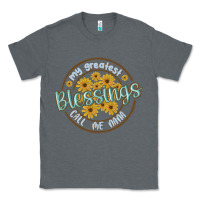 Charcoal Heather my greatest blessing call me nana Classic Tee - MaliasSmallBusiness