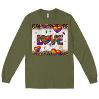 Army Green love hearts pride tumbler Long Sleeve Tee - JahusDesignShop