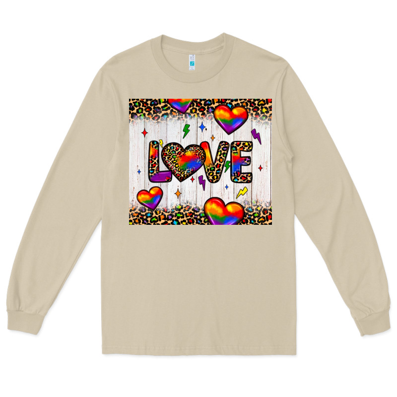 Love Hearts Pride Tumbler Long Sleeve Tee by JahusDesignShop | Teevron