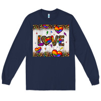 Navy love hearts pride tumbler Long Sleeve Tee - JahusDesignShop