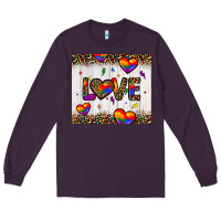 Plum love hearts pride tumbler Long Sleeve Tee - JahusDesignShop