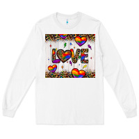 White love hearts pride tumbler Long Sleeve Tee - JahusDesignShop