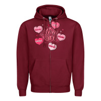 You Are Enough Valentines Day Zipper Hoodie | Teevron