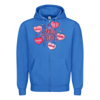 True Royal you are enough valentines day Zipper Hoodie - LillyAllenDesigns