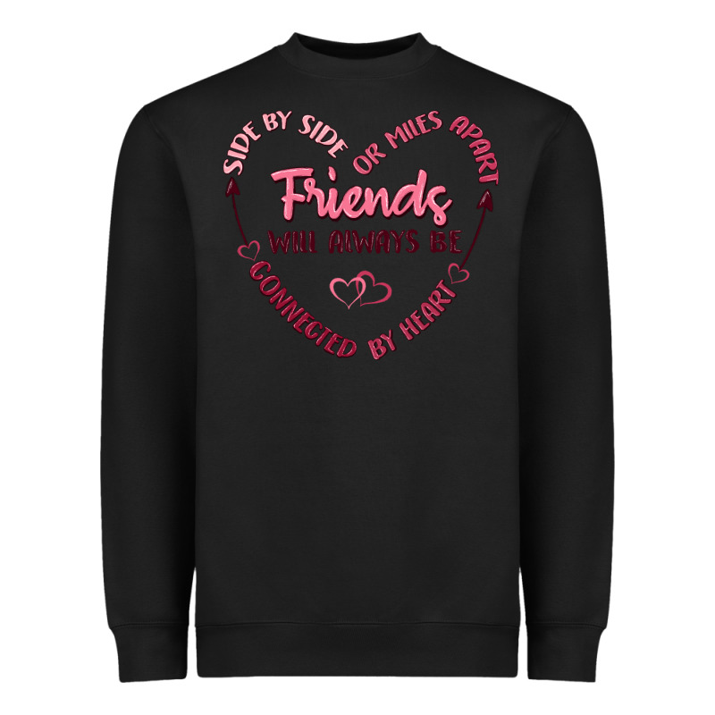Side By Or Miles Apart Friends Will Always Be Conn Heavyweight Sweatshirt by MaliasSmallBusiness | Teevron