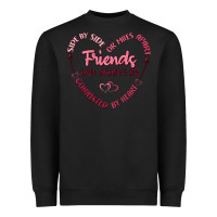 Black side by or miles apart friends will always be conn Heavyweight Sweatshirt - MaliasSmallBusiness