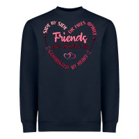 Navy side by or miles apart friends will always be conn Heavyweight Sweatshirt - MaliasSmallBusiness