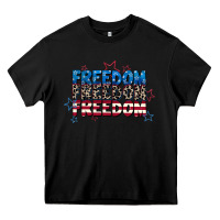 Black Freedom freedom freedom 4th of july Heavy Core Tee - CowGirlArtShop
