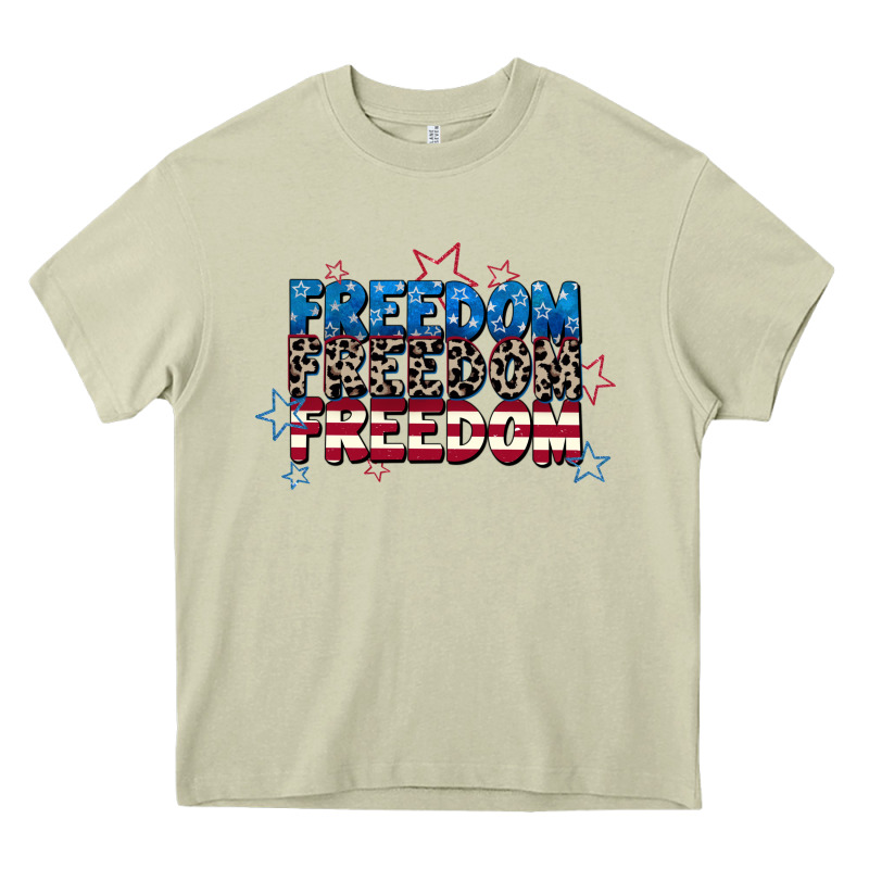 Freedom Freedom Freedom 4th Of July Heavy Core Tee by CowGirlArtShop | Teevron