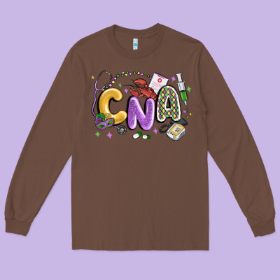 Cna Mardi Gras Long Sleeve Tee Designed By Maliassmallbusiness