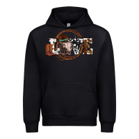 Black western love for cowboys olivia Urban Hoodie - OliviaCreatesArt