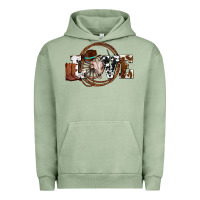 Pigment Oil Green western love for cowboys olivia Urban Hoodie - OliviaCreatesArt