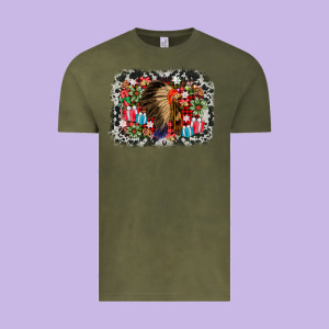 Indian Hat Christmas Vintage Tee Designed By Adodesignshop