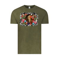 Vintage Olive indian hat christmas Vintage Tee - AdoDesignShop