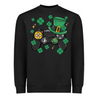 Black video game st patricks day Heavyweight Sweatshirt - MaliasSmallBusiness
