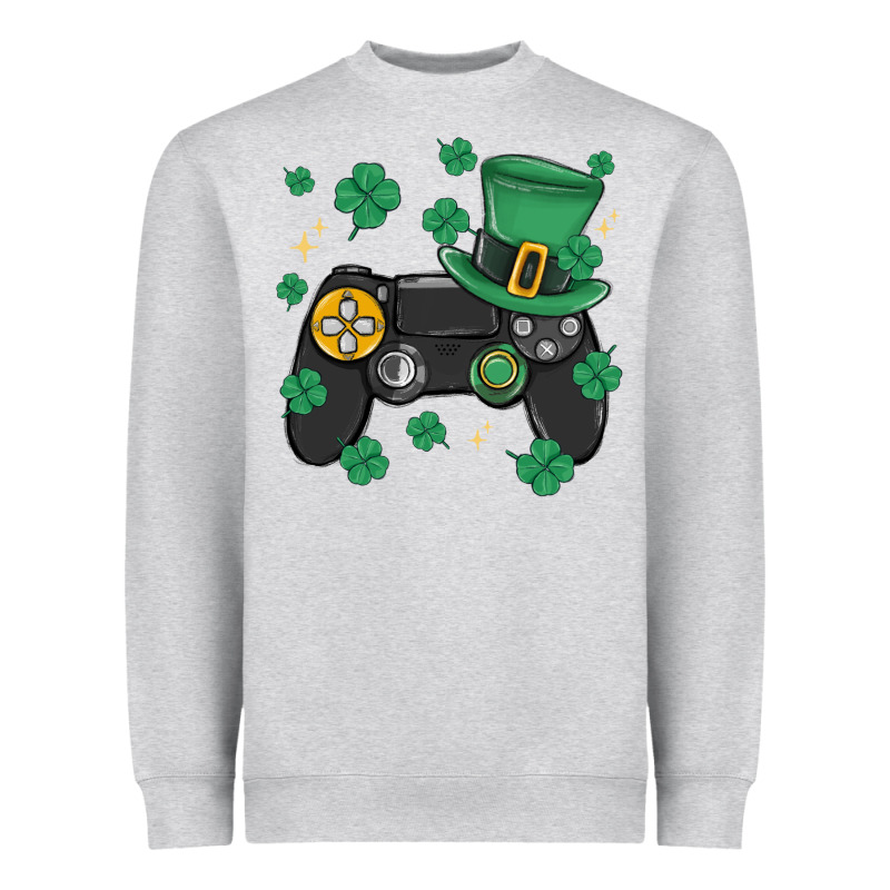 Video Game St Patricks Day Heavyweight Sweatshirt by MaliasSmallBusiness | Teevron