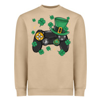 Mushroom video game st patricks day Heavyweight Sweatshirt - MaliasSmallBusiness