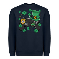 Navy video game st patricks day Heavyweight Sweatshirt - MaliasSmallBusiness